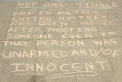Four Las Vegas Protesters Could Face A Year in Jail for Using Sidewalk Chalk to Criticize Police
